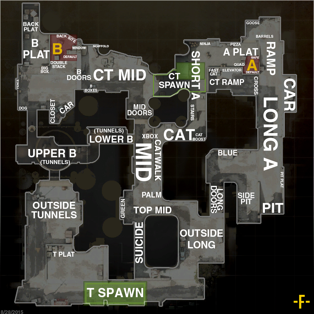 Tactical arena map Counter Strike 2